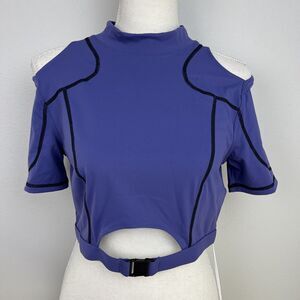 Y2K T1 Los Angeles Streetwear Women’s Violet Workout Top Medium Dream Maker NWT